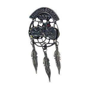 Sturgis South Dakota SD Rally Motorcycle Feather Lapel Pin 2007 Biker Souvenir